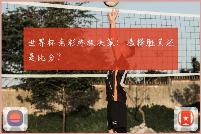 世界杯竞彩终极决策:选择胜负还是比分?